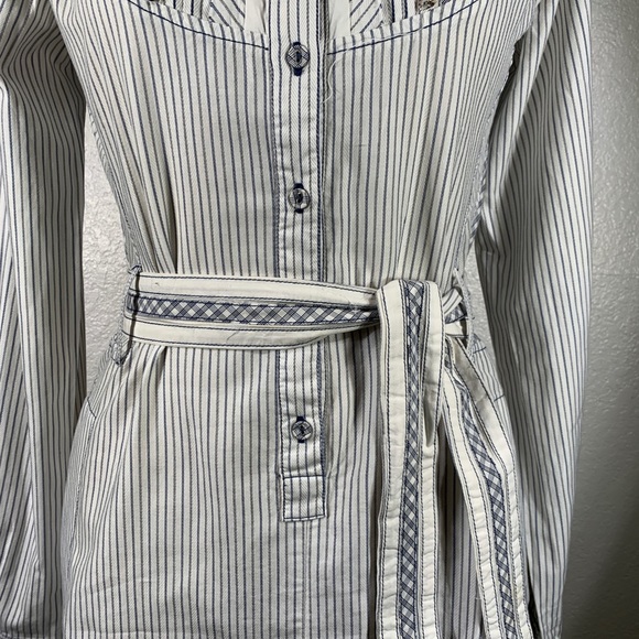 3J Workshop by Johnny Was Pinstripe Tuxedo Dutch Dress S NWT - Picture 3 of 9